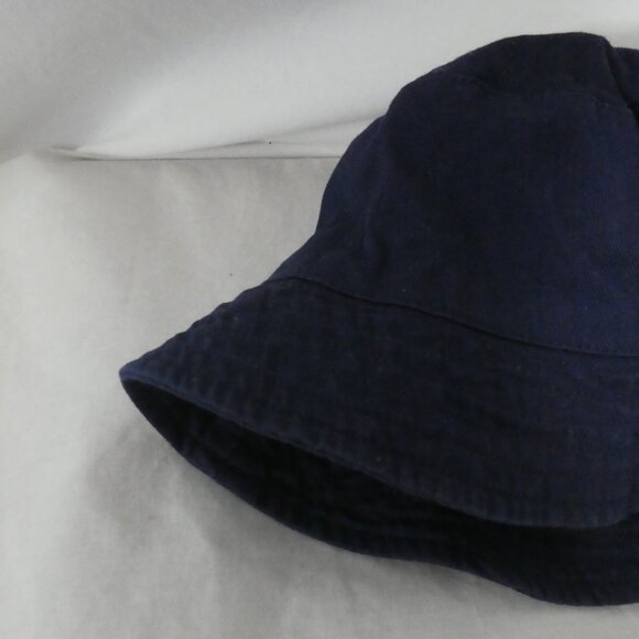 H&M | 6-8 years | Navy Cotton Bucket Hat With White Embroidered Palm Tree - Picture 7 of 9